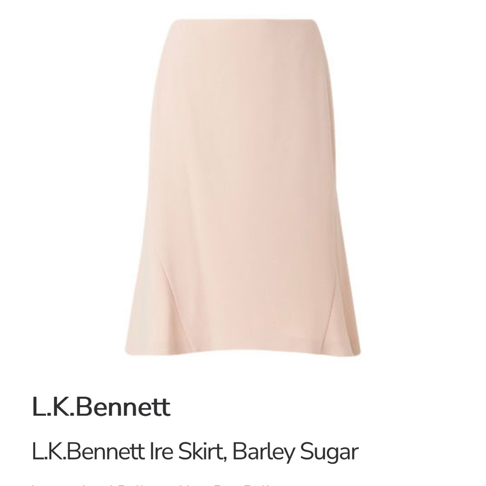 LK Bennett Ire Skirt in Barley Sugar Sz. 4(US) Sz 8(UK) NWOT